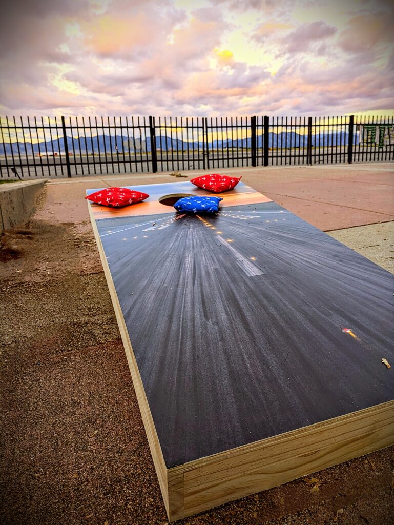 Cornhole on the Patio